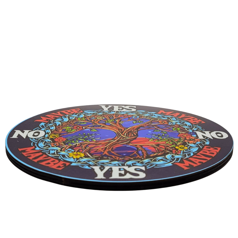 8" Tree of Life Pendulum Board – Full-Color Divination Tool for Pendulum Readings, Meditation & Intuition Work