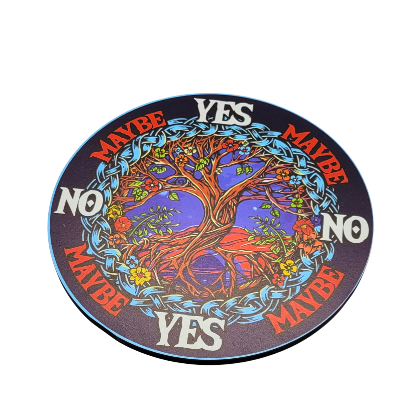 8" Tree of Life Pendulum Board – Full-Color Divination Tool for Pendulum Readings, Meditation & Intuition Work