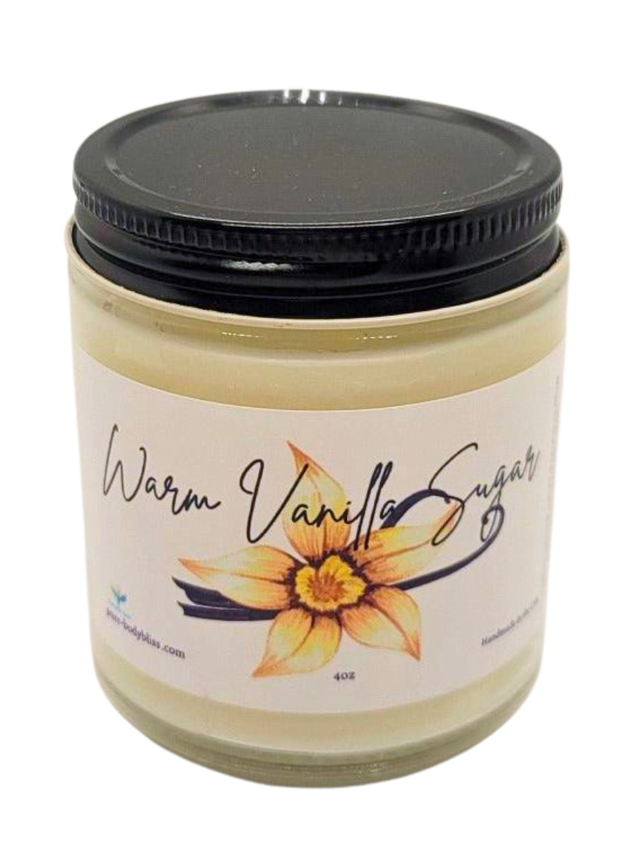 Handmade Warm Vanilla Sugar Candle ~ 8oz and 4oz