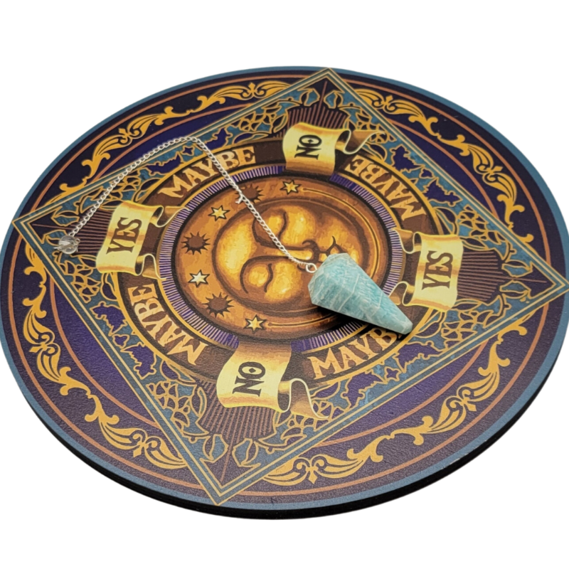 Sun Goddess Pendulum Board | 8" Full-Color Printed Divination Board | Perfect for Your Spiritual Journey