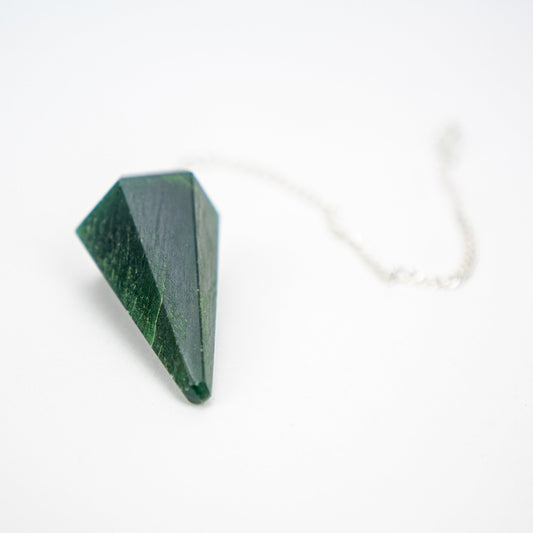 India Green Jade Polished Pendulum