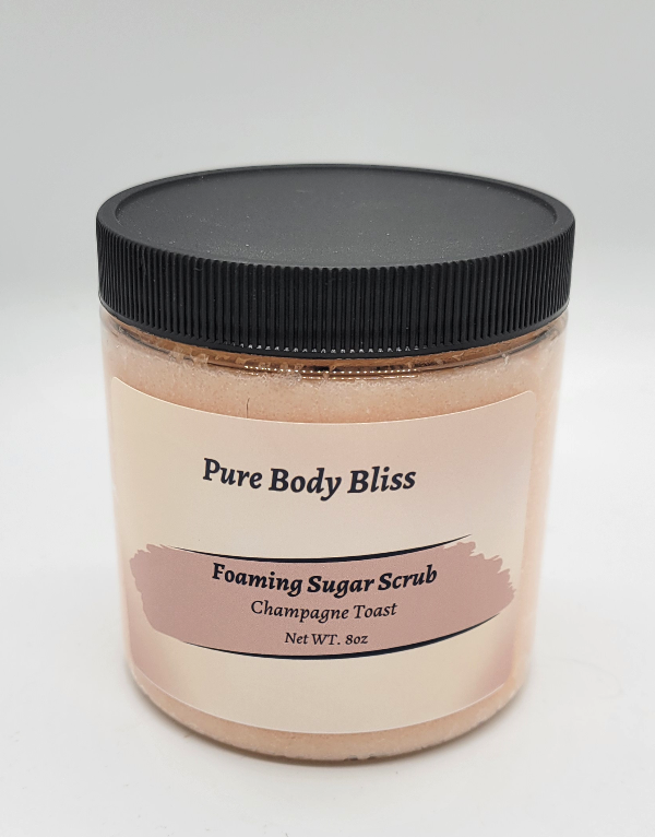 Champane Toast Foaming Sugar Scrub - 8oz