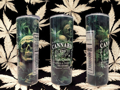 420 Cannabis 20oz Stainless Steel Tumbler- Travel Mug