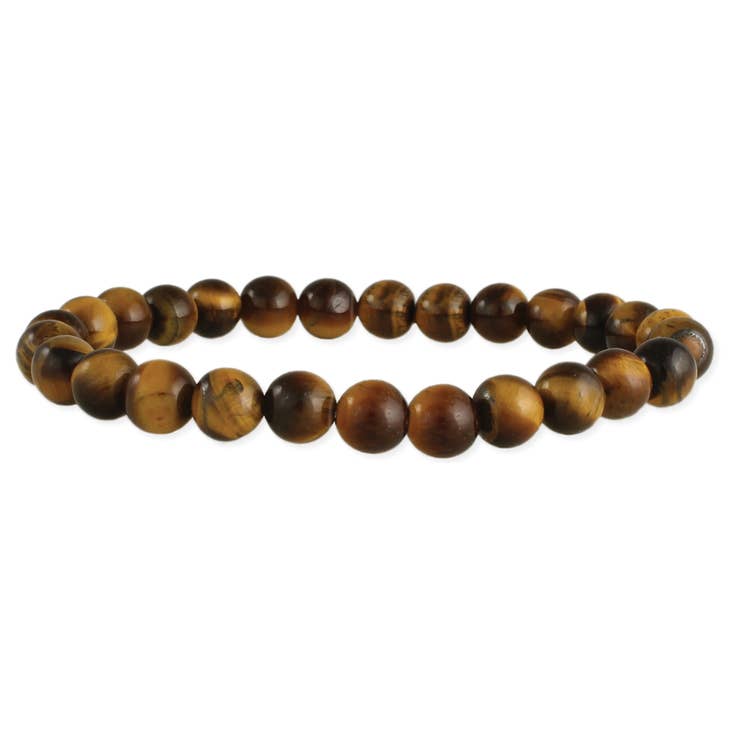 Tigers Eye Stone Beaded Men's Bracelet