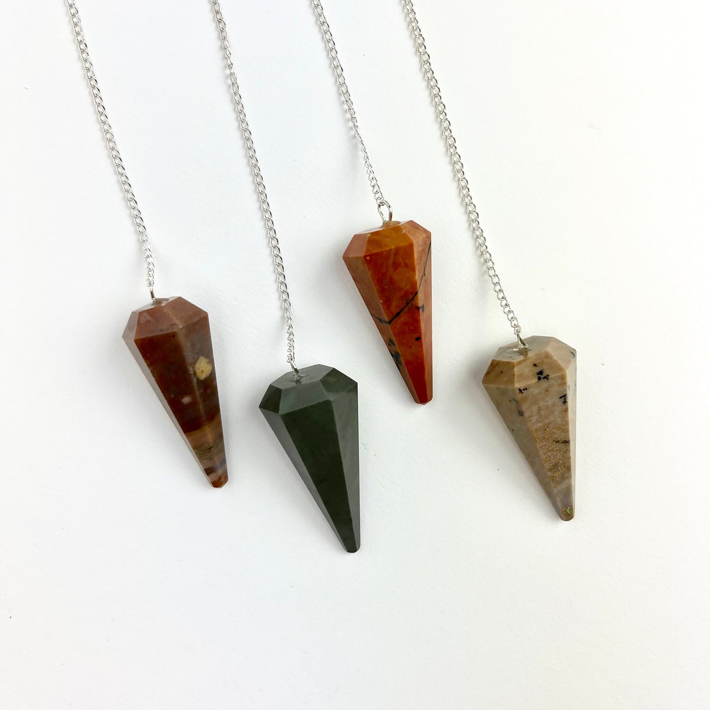 India Green Jade Polished Pendulum