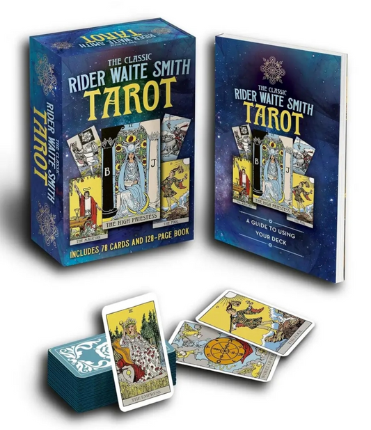 Rider Waite Smith Tarot Deck: Classic 78-Card Set with Comprehensive Guidebook for Beginner and Expert Tarot Readers