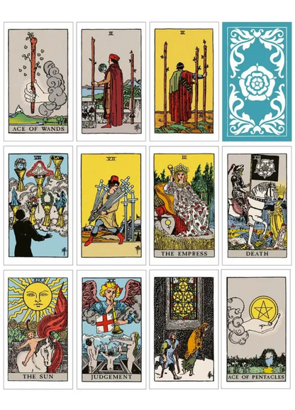 Rider Waite Smith Tarot Deck: Classic 78-Card Set with Comprehensive Guidebook for Beginner and Expert Tarot Readers