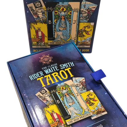 Rider Waite Smith Tarot Deck: Classic 78-Card Set with Comprehensive Guidebook for Beginner and Expert Tarot Readers