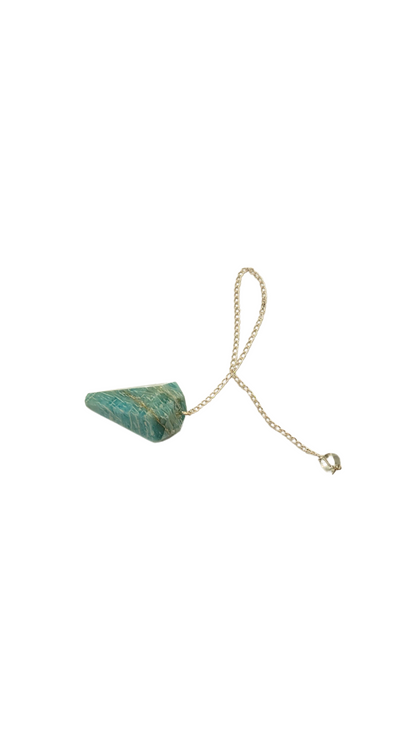 Amazonite Crystal Pendulum for Divination & Spiritual Guidance | Connect to Higher Self & Source