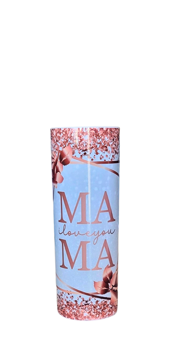 Rose Gold MAMA  20oz Skinny Tumbler-Travel Mug