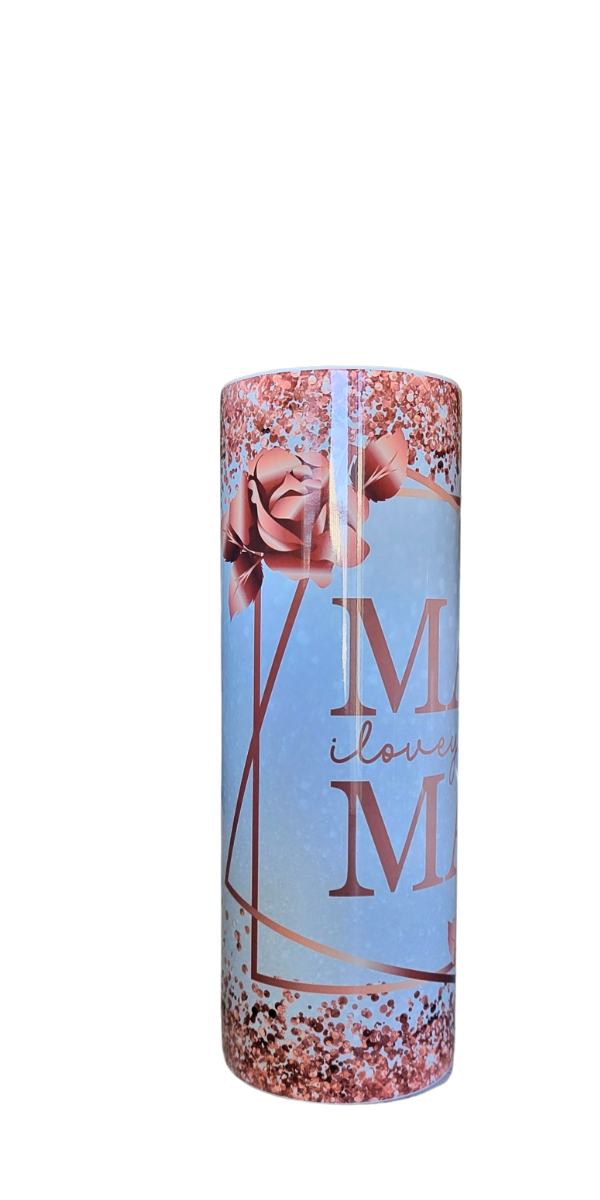 Rose Gold MAMA  20oz Skinny Tumbler-Travel Mug