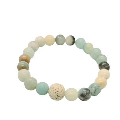 Amazonite Bead Bracelet (Essential Oil Diffuser)