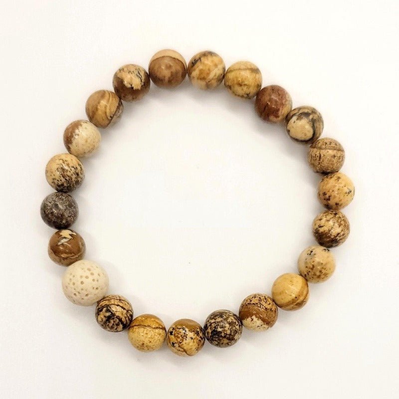 Brown Jasper Essential Oil Diffuser Bracelet - Pure Body Bliss