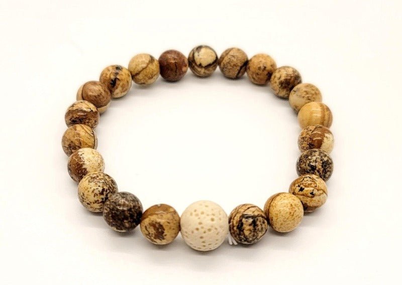 Brown Jasper Essential Oil Diffuser Bracelet - Pure Body Bliss