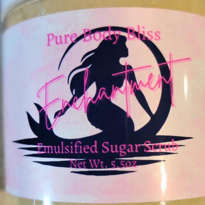 Enchantment Emulsified Sugar Scrub-Organic Handmade ~ Net WT. 5.5oz