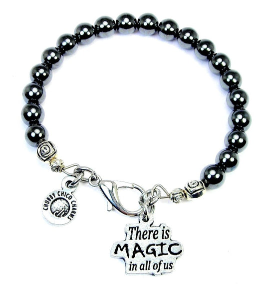 Hematite Charm Bracelet - Pure Body Bliss