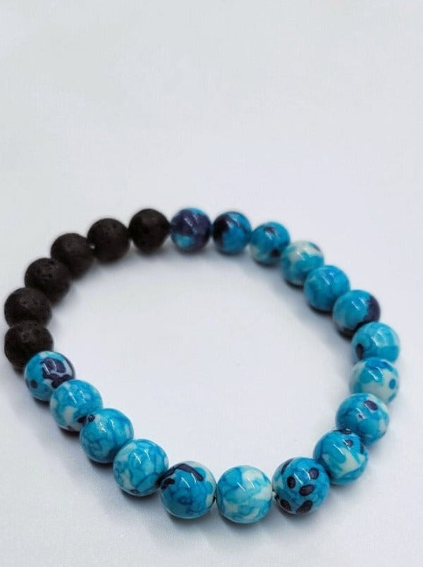 Watercolor Skies Bead Bracelet - Essential Oil Diffuser | Pure Body Bliss - Pure Body Bliss